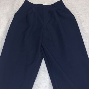 Vintage Navy High Waist Trouser Pants Size 12 Average